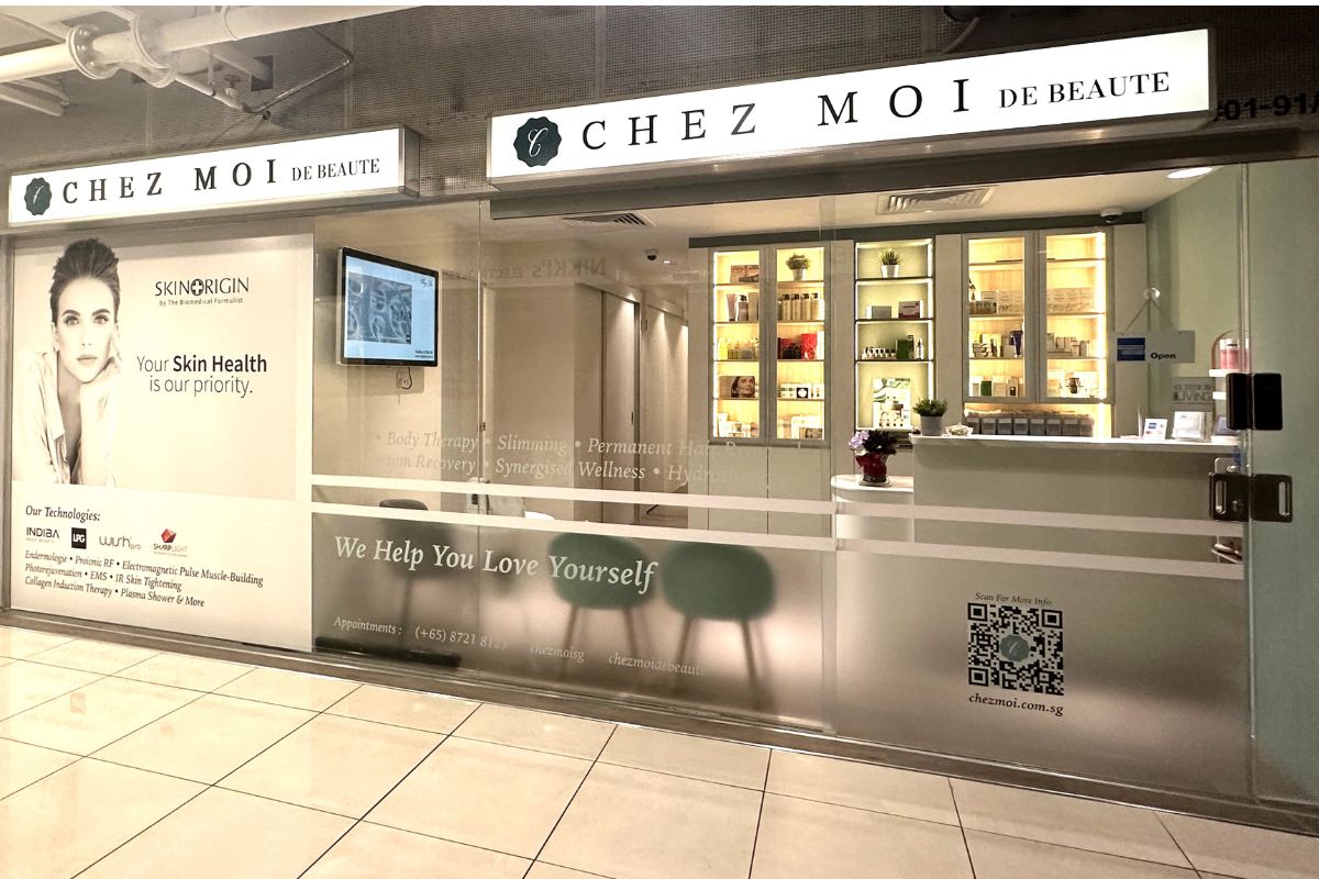 Chez Moi de Beaute salon shopfront at Far East Plaza, Singapore